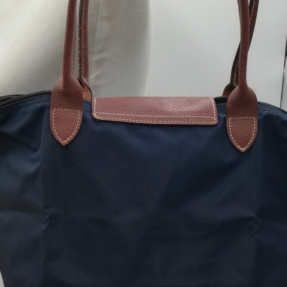Longchamp Navy and Brown Tote Bag - Picture 5 of 6